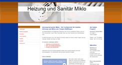 Desktop Screenshot of heizung-und-sanitaer-miklo.com