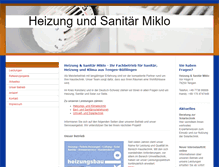 Tablet Screenshot of heizung-und-sanitaer-miklo.com